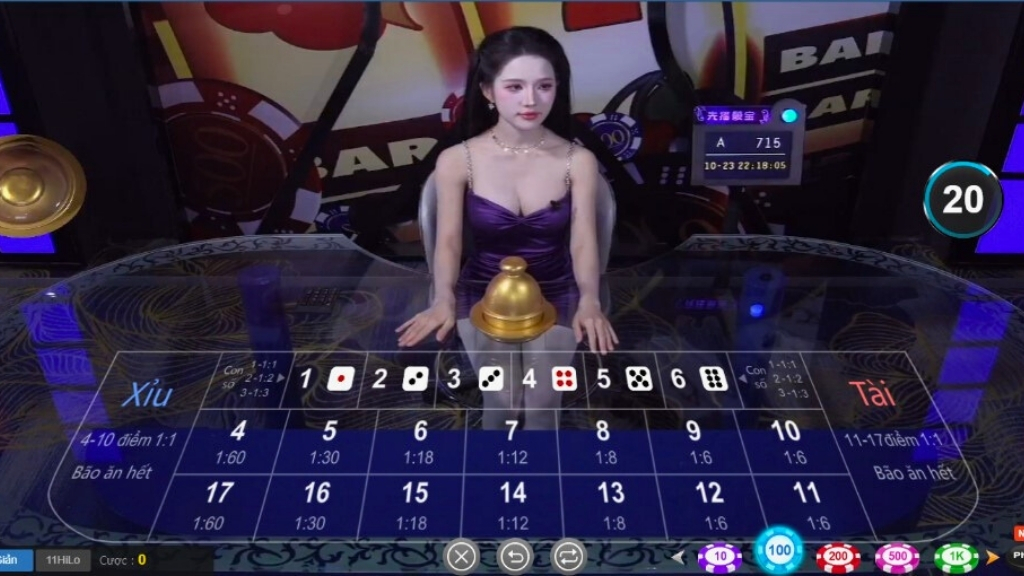 Ku Casino - Trò chơi Sicbo (Tài Xỉu)